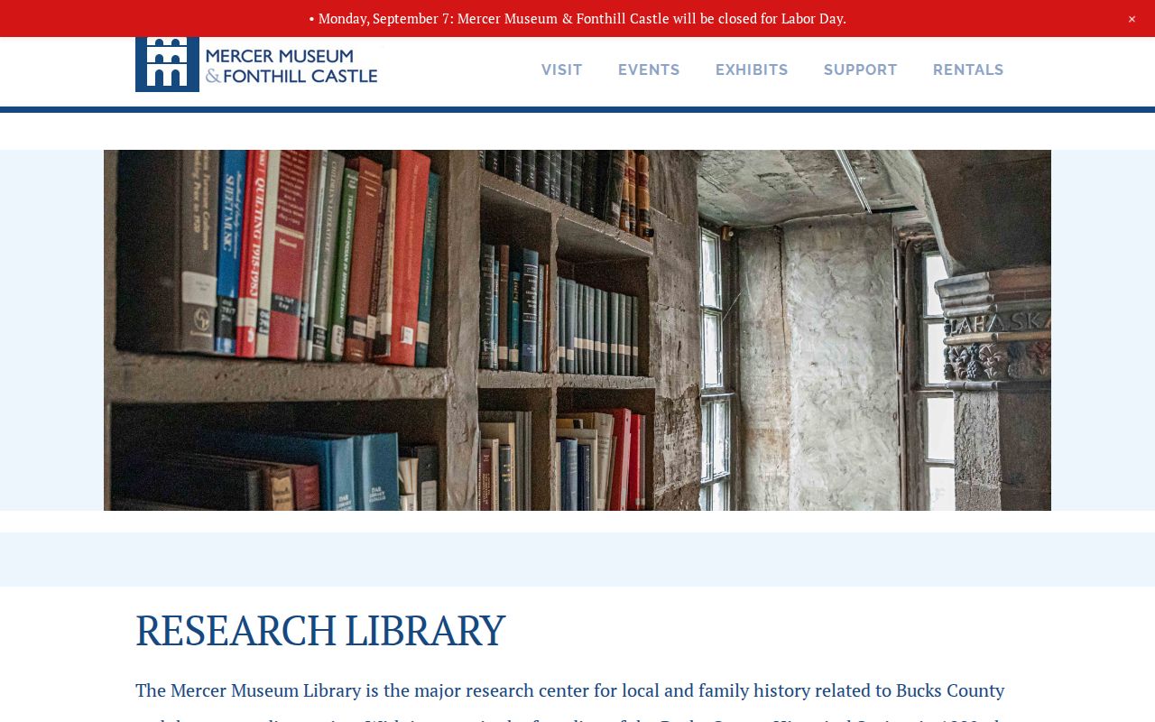 Warrington Township city directory research at Mercer Museum Research Library
